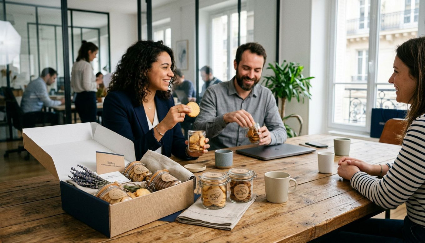 Entre authenticité et modernité : le biscuit dans les coffrets d’entreprise